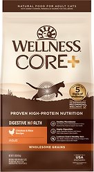 Wellness CORE Digestive Health Wholesome Grains Chicken & Rice Recipe Dry Cat Food, 5-kg bag