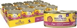 Wellness Complete Health Chicken & Lobster Formula Canned Cat Food, 156-g can, case of 24