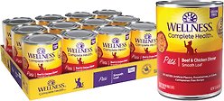 Wellness Complete Health Adult Beef & Chicken Formula Grain-Free Canned Cat Food, 354-g can, case of 12