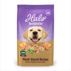 Halo Holistic Plant-Based Adult Vegan Peanut Butter Recipe Dry Dog Food, 1.59-kg bag