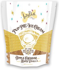 The Lazy Dog Cookie Co. Pup-PIE & Ice Cream Slices Apple Cheddar with Maple & Vanilla Dog Treats, 5-oz pouch