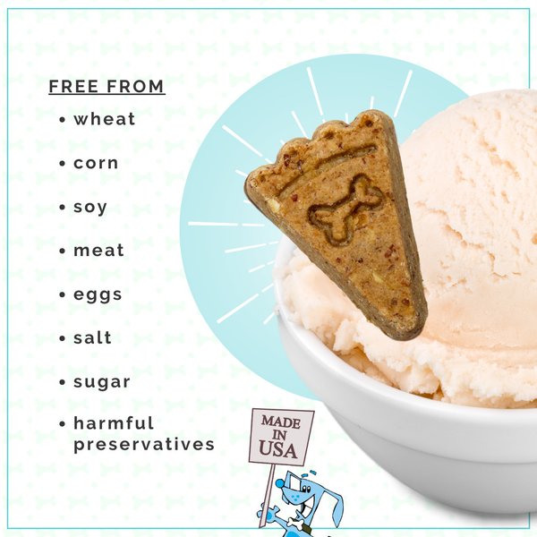 Show full view: The Lazy Dog Cookie Co. Pup-PIE & Ice Cream Slices Banana Nut with Honey & Bacon Dog Treats, 5-oz pouch slide 4 of 5