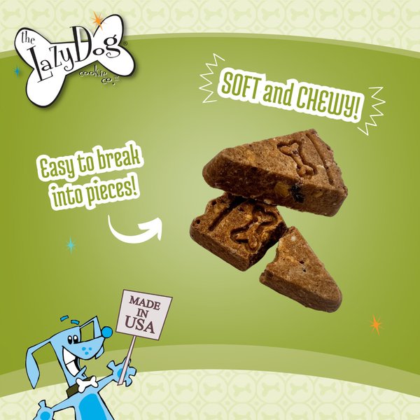 Show full view: The Lazy Dog Cookie Co. Grain-Free Toasted Vanilla Peanut Butter Limited Ingredient Crunchy Baked Dog Treats, 14-oz box slide 5 of 8