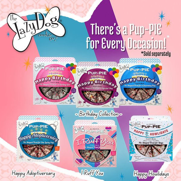 Show full view: The Lazy Dog Cookie Co. The Original Pup-PIE I Ruff You Dog Treat, 5-oz box slide 6 of 6