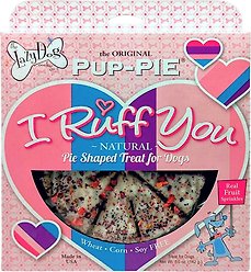 The Lazy Dog Cookie Co. The Original Pup-PIE I Ruff You Dog Treat, 5-oz box