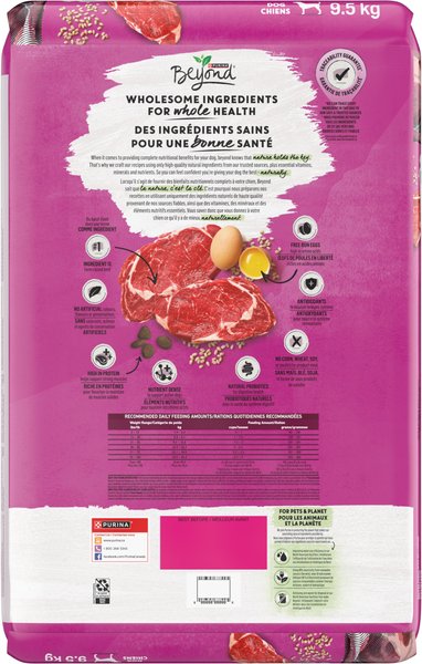 Show full view: Purina Beyond Simply Farm-Raised Beef, Barley & Free Run Egg Dry Dog Food, 9.5-kg bag slide 4 of 16