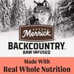 Show in main carousel: Merrick Backcountry Chicken-Free Raw Infused Pacific Catch Recipe with Healthy Grains Dry Dog Food, 1.81-kg bag slide 6 of 17