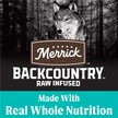 Show in main carousel: Merrick Backcountry Raw Infused Grain-Free Game Bird Recipe Freeze-Dried Dog Food, 9.07-kg bag slide 6 of 17