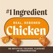 Show in main carousel: Merrick Power Bites Real Chicken Recipe Grain-Free Soft & Chewy Dog Treats, 170-g bag slide 6 of 18