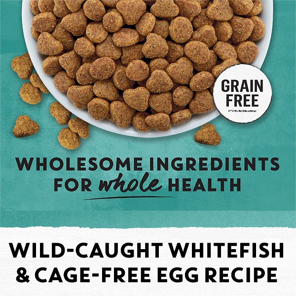 Show full view: Purina Beyond Grain-Free Wild-Caught Whitefish & Free Run Egg Recipe Dry Cat Food, 1.36-kg bag slide 14 of 18