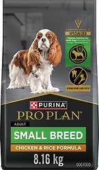 Purina Pro Plan Small Breed Chicken & Rice Formula Dry Dog Food, 8.16-kg bag