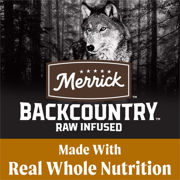 Show full view: Merrick Backcountry Raw Infused Grain-Free Big Game Recipe Freeze-Dried Dog Food, 1.81-kg bag slide 6 of 17