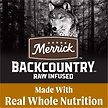 Show in main carousel: Merrick Backcountry Raw Infused Grain-Free Big Game Recipe Freeze-Dried Dog Food, 1.81-kg bag slide 6 of 17