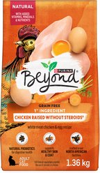 Purina Beyond Grain-Free Farm-Raised Chicken & Egg Recipe Dry Cat Food, 1.36-kg bag