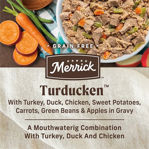 Show full view: Merrick Grain-Free Wet Dog Food Turducken, 360-g can, case of 12 slide 5 of 16