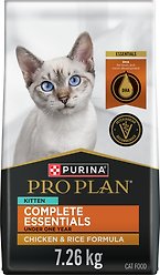 Purina Pro Plan Complete Essentials Chicken & Rice Dry Kitten Food, 7.26-kg bag