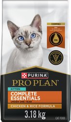 Purina Pro Plan Complete Essentials Chicken & Rice Dry Kitten Food, 3.18-kg bag