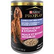 Show in main carousel: Purina Pro Plan Sensitive Skin and Stomach Lamb & Oat Meal Entree Wet Dog Food, 368-g can, case of 12 slide 1 of 3