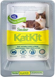 Cat's Pride Saular Kat-Kit Disposable Cat Litter Tray with Litter, 10 count