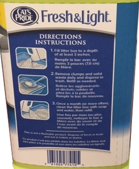 Show full view: Cat's Pride Fresh & Light Ultimate Care Unscented Cat Litter, 3.86-kg jug slide 4 of 4
