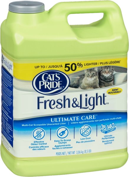 Show full view: Cat's Pride Fresh & Light Ultimate Care Unscented Cat Litter, 3.86-kg jug slide 3 of 4