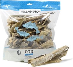 Icelandic+ Cod Skin Strips Dog Treats, 0.45-kg bag
