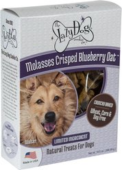 The Lazy Dog Cookie Co. Limited Ingredient Molasses Crisped Blueberry Oat Crunchy Baked Dog Treats, 14-oz box