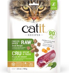 Catit Recipes Raw Duck Freeze-Dried Cat Food, 100-g bag