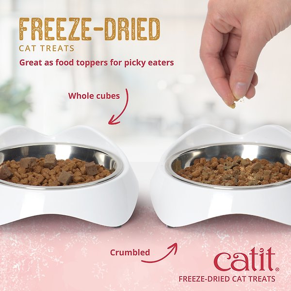 Show full view: Catit Raw Freeze-Dried Beef, Pork, & Lamb Liver Cat Treats, 28.4-g bag slide 4 of 7