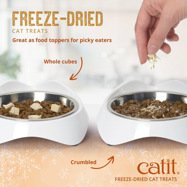 Show full view: Catit Raw Freeze-Dried Chicken Cat Treats, 28.4-g bag slide 4 of 8