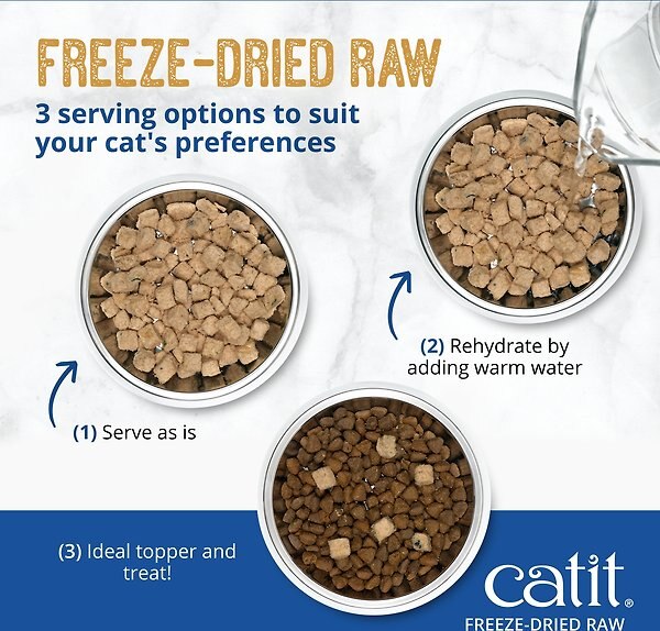 Show full view: Catit Recipes Raw Tuna & Chicken Freeze-Dried Cat Food, 226-g bag slide 7 of 8
