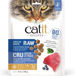Catit Recipes Raw Tuna & Chicken Freeze-Dried Cat Food, 226-g bag