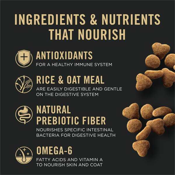 Show full view: Purina Pro Plan Sensitive Skin & Stomach Lamb & Rice Formula Dry Cat Food, 7.26-kg bag slide 7 of 11