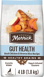 Merrick Healthy Grains Gut Health Chicken With Yogurt-Infused Clusters Dry Dog Food, 1.81-kg bag