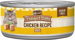 Merrick Purrfect Bistro Grain-Free Chicken Pate Canned Cat Food, 156-g, case of 24