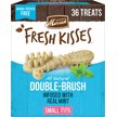 Show in main carousel: Merrick Fresh Kisses Double-Brush Mint Breath Strip Infused Small Dental Dog Treats, 36 count slide 1 of 10
