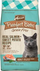 Merrick Purrfect Bistro Grain-Free Real Salmon + Sweet Potato Recipe Adult Dry Cat Food, 1.81-kg bag