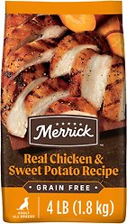 Merrick Real Chicken + Sweet Potato Recipe Grain-Free Adult Dry Dog Food, 1.81-kg bag