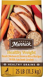 Merrick Healthy Grains Healthy Weight Recipe Dry Dog Food, 11.34-kg bag