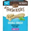 Show in main carousel: Merrick Fresh Kisses Double-Brush Mint Breath Strip Infused Large Dental Dog Treats, 16 count slide 1 of 10