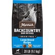 Show in main carousel: Merrick Backcountry Raw Infused Grain-Free Large Breed Recipe Freeze-Dried Dog Food, 9.07-kg bag slide 1 of 17