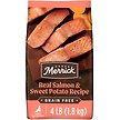 Show in main carousel: Merrick Grain-Free Chicken-Free Real Salmon & Sweet Potato Recipe Dry Dog Food, 1.81-kg bag slide 1 of 10