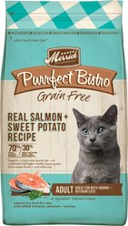 Merrick Purrfect Bistro Grain-Free Real Salmon + Sweet Potato Recipe Adult Dry Cat Food, 5.44-kg bag