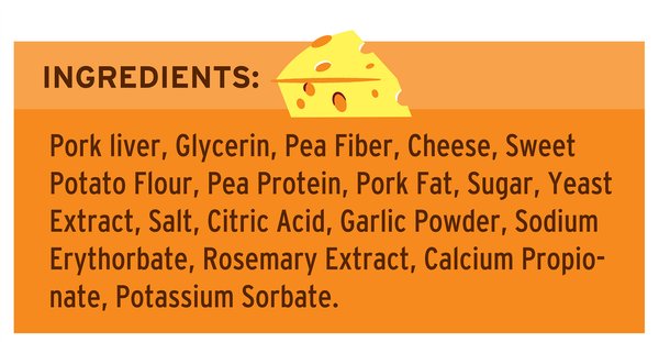 Show full view: Great Jack's Big Bitz Liver & Cheese Recipe Grain-Free Dog Treats, 7-oz bag slide 5 of 7