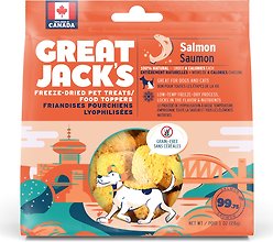 Great Jack's Freeze-Dried Salmon Dog Treats, 1-oz bag