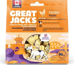 Great Jack's Freeze-Dried Chicken Dog Treats, 1-oz bag