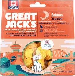 Great Jack's Salmon Freeze-Dried Grain-Free Cat Treats, 1-oz bag