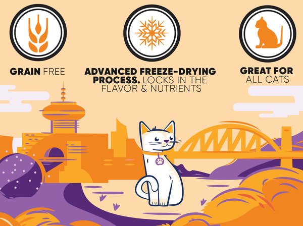 Show full view: Great Jack's Chicken Freeze-Dried Grain-Free Cat Treats, 1-oz bag slide 3 of 6