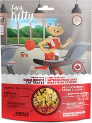 Lazy Kitty Duck Recipe Air-Dried Grain-Free Cat Treats, 3-oz bag