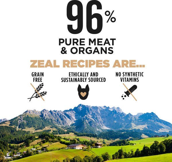 Show full view: Zeal Canada Gently Beef Recipe Grain-Free Air-Dried Dog Food, 454-g bag slide 5 of 8